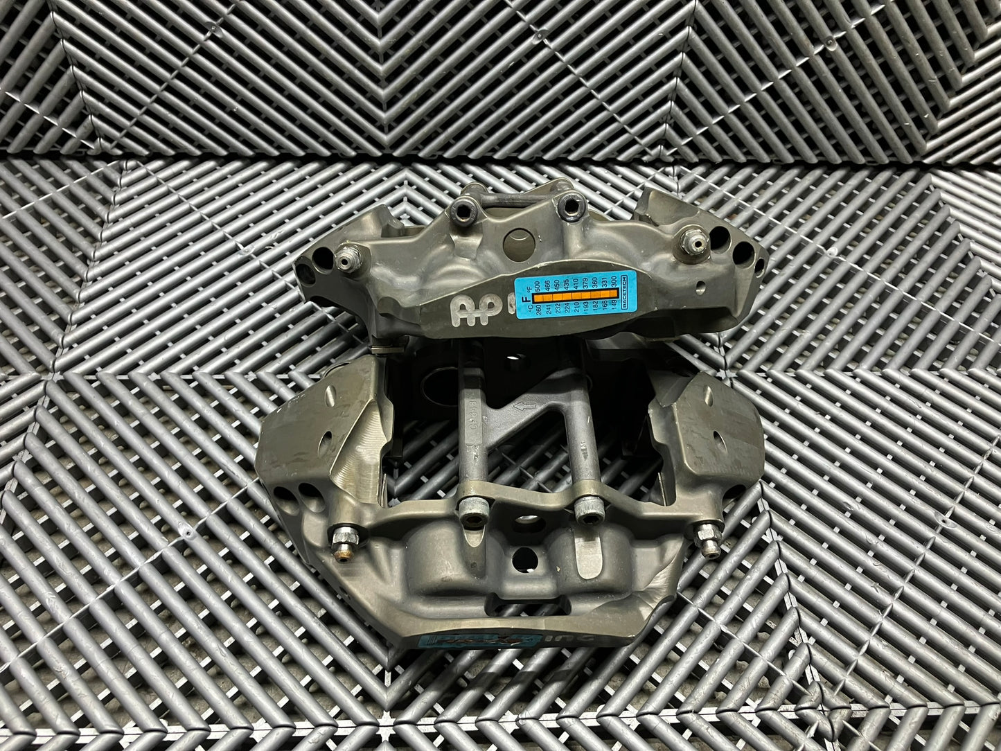 Used. AP Racing GT cars spec rear brake calipers CP6480 Forged Radi-CAL - 4 Piston