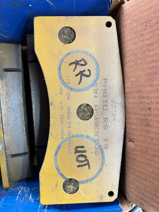 Used. Rear Racing Brake Pad Set- PAGID - RS29/RS19 (PAGID RACING SHAPE U2704)