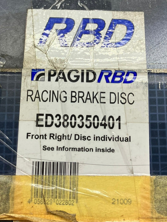 Used. Set of 2 (right+left) Pagid 380x35 brake discs with GT bells