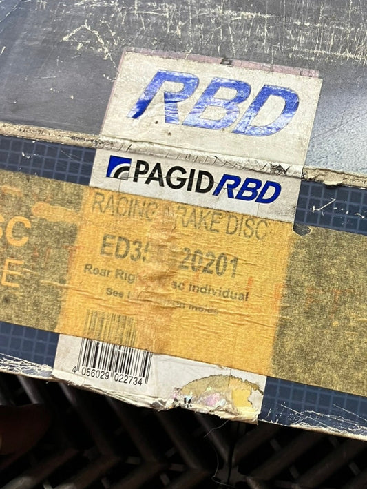 New. Set of 2 (right+left) Pagid 350x35 brake discs with GT bells