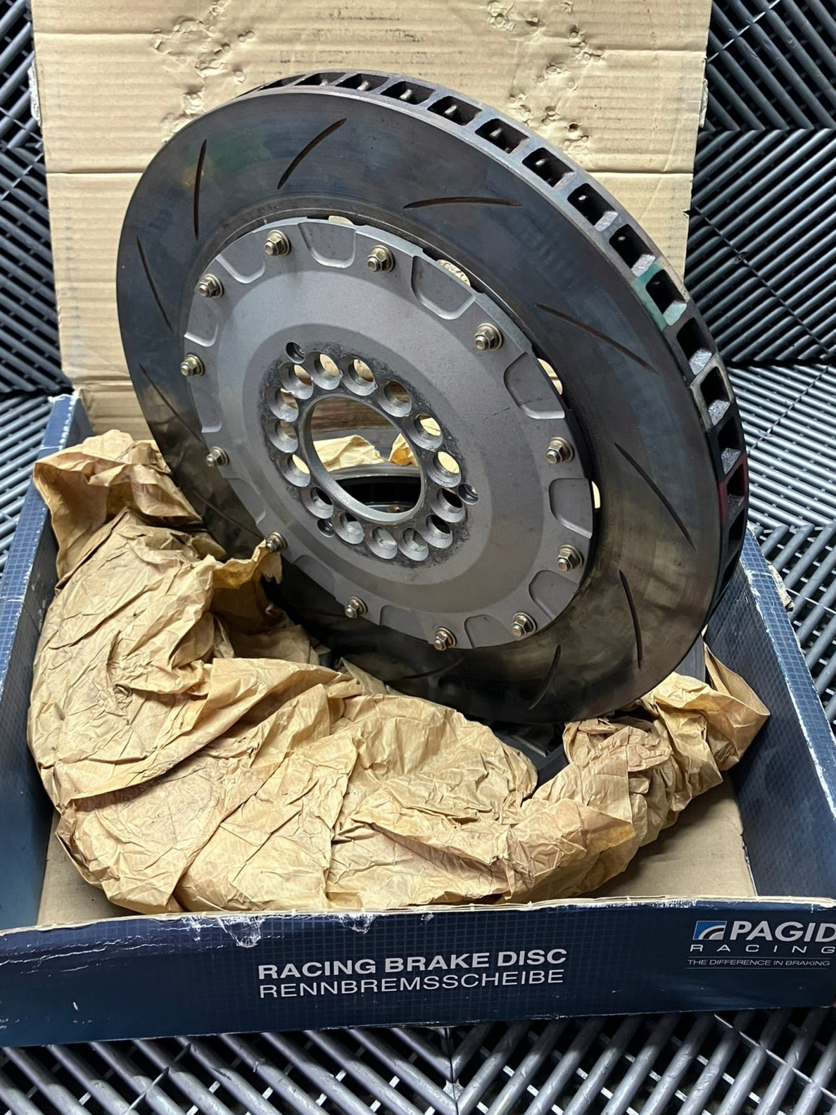New. Set of 2 (right+left) Pagid 350x35 brake discs with GT bells