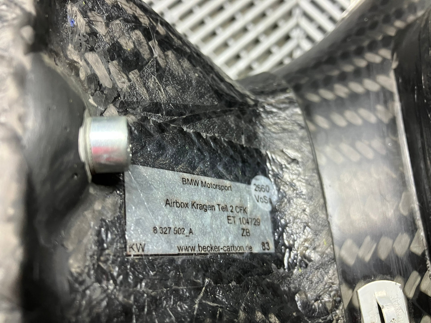 Used. Bmw motorsport GT3 carbon fiber airbox for S65 engine