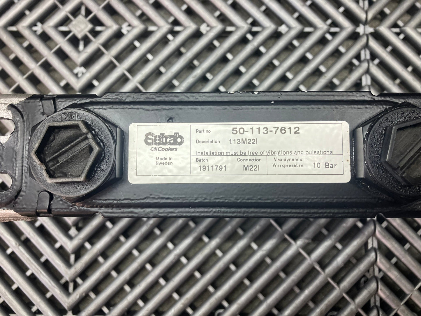 Used. Setrab Proline oil cooler - 13 row 16x10x5 cm