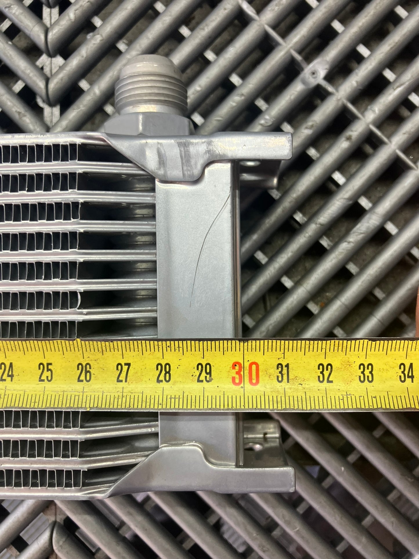 New. Motamec Oil Cooler 13 Row 30x9x5 cm