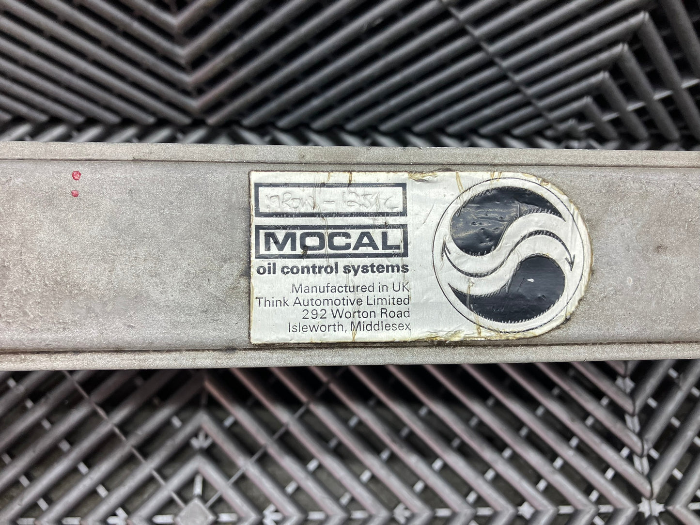 Used. Mocal Oil cooler. 18-row. 29x14x5 cm