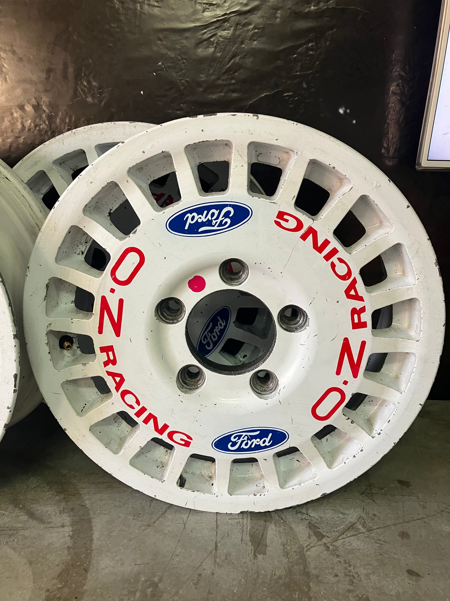 Used. Set of 4. Ford Fiesta R5 gravel rims.