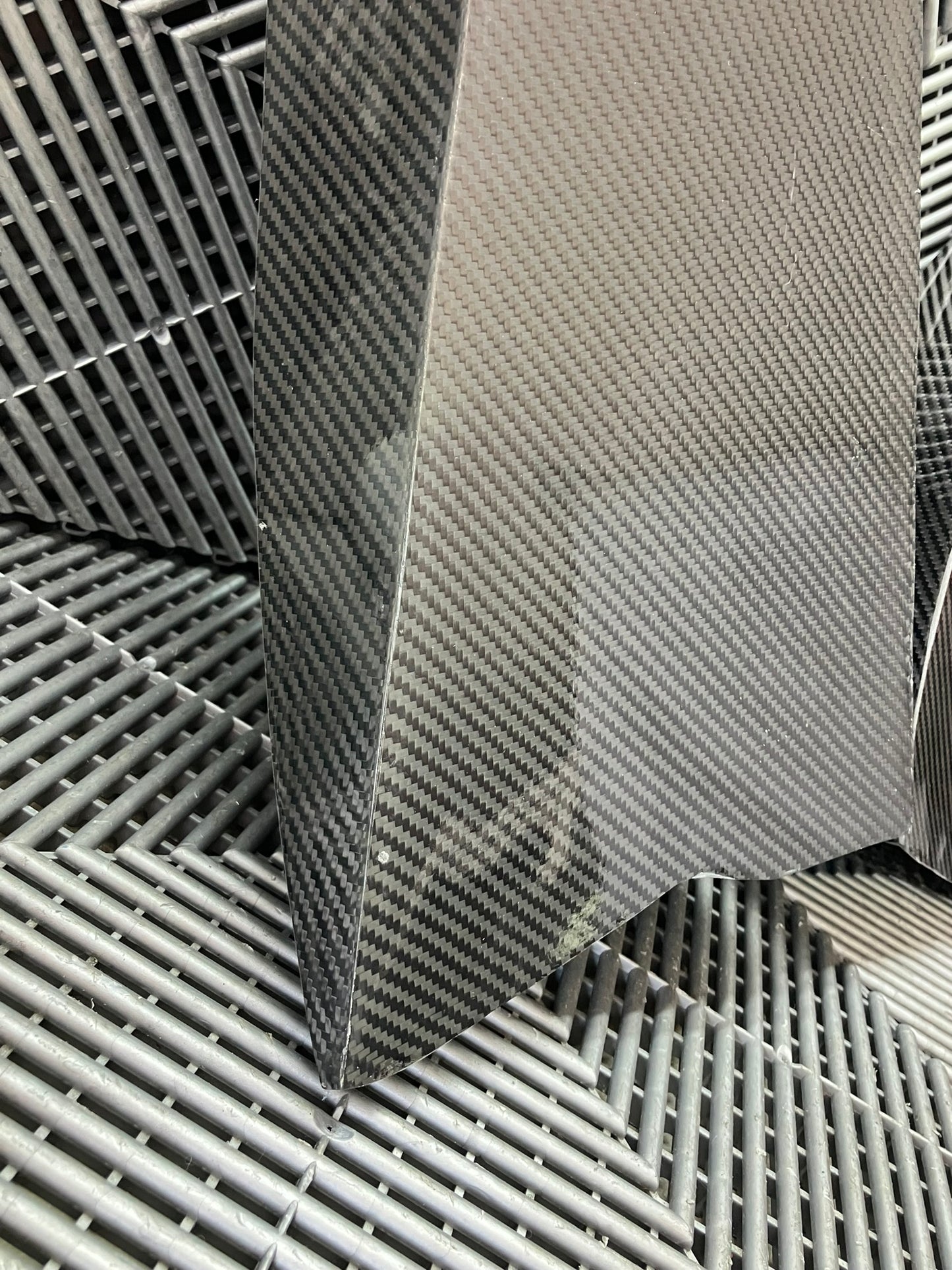New. Set of front bumper/diffuser air ducts. Carbon fiber