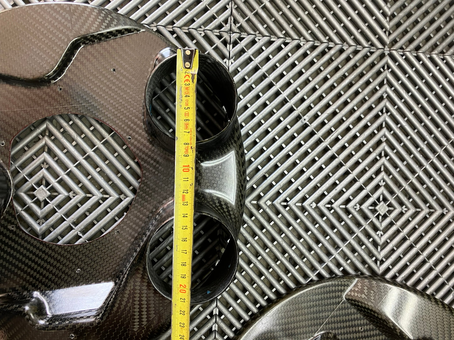 New. GT cars front brake duct cooling plates. Carbon fiber