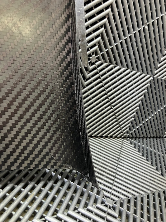 Used. Set of 2 Front Splitter air tunnels. Dry carbon fiber