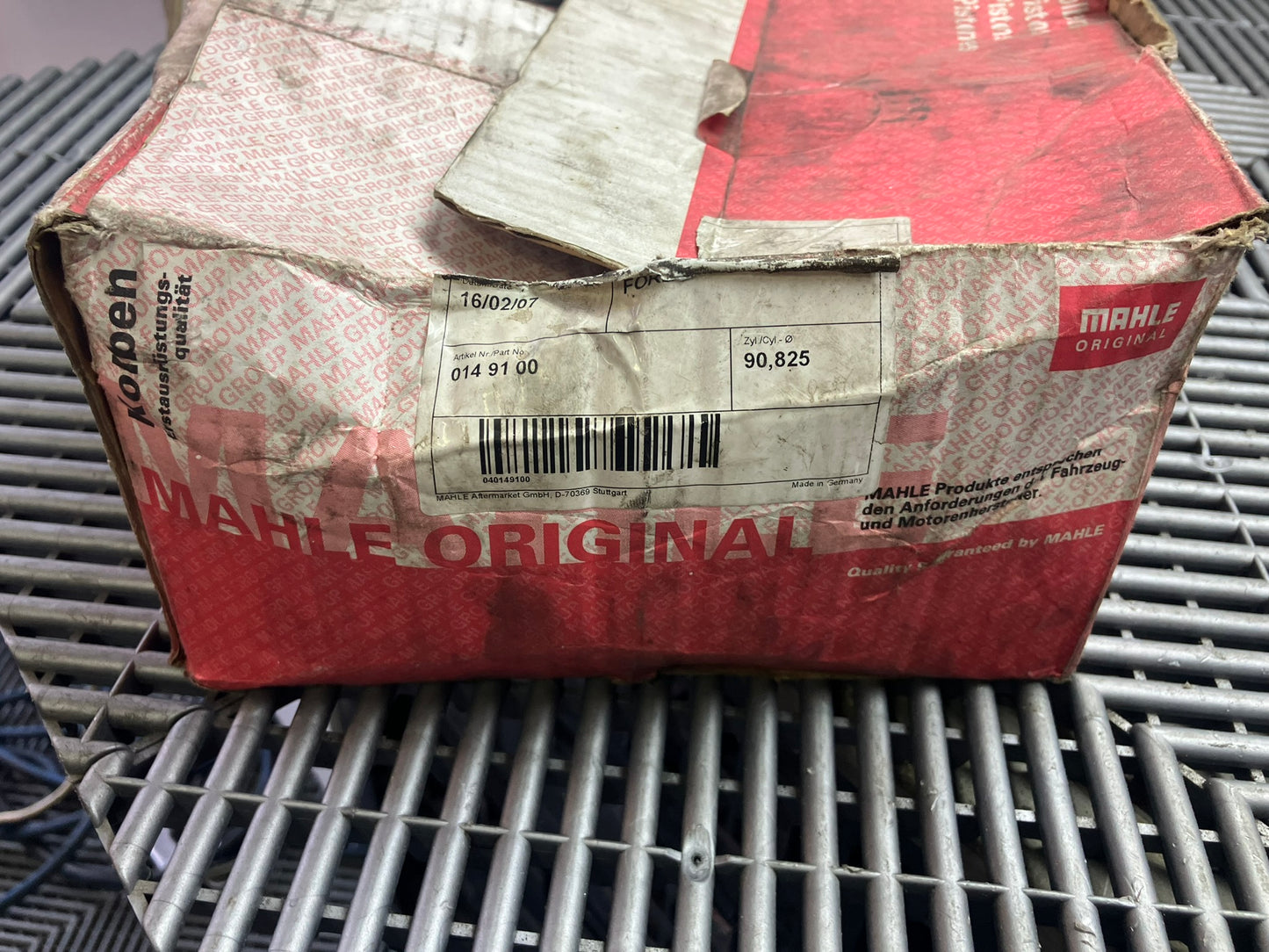 Used. Escort-Sierra Cosworth engine Mahle pistons.