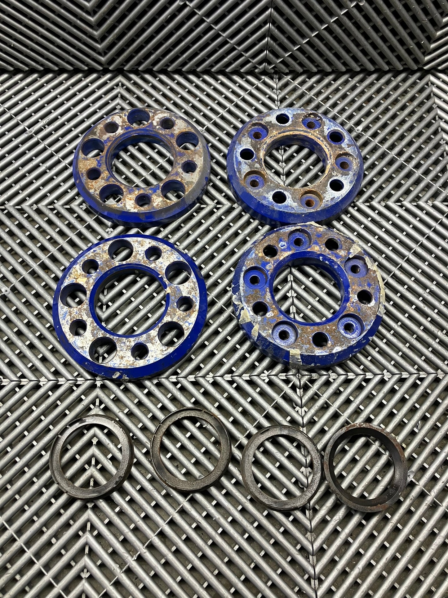Used. RH wheels special adapters 5x112 2x20mm 2x25mm