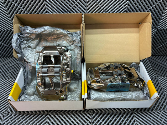 New. Ap racing PRO 5000R brake calipers CP9660. Nickel plating