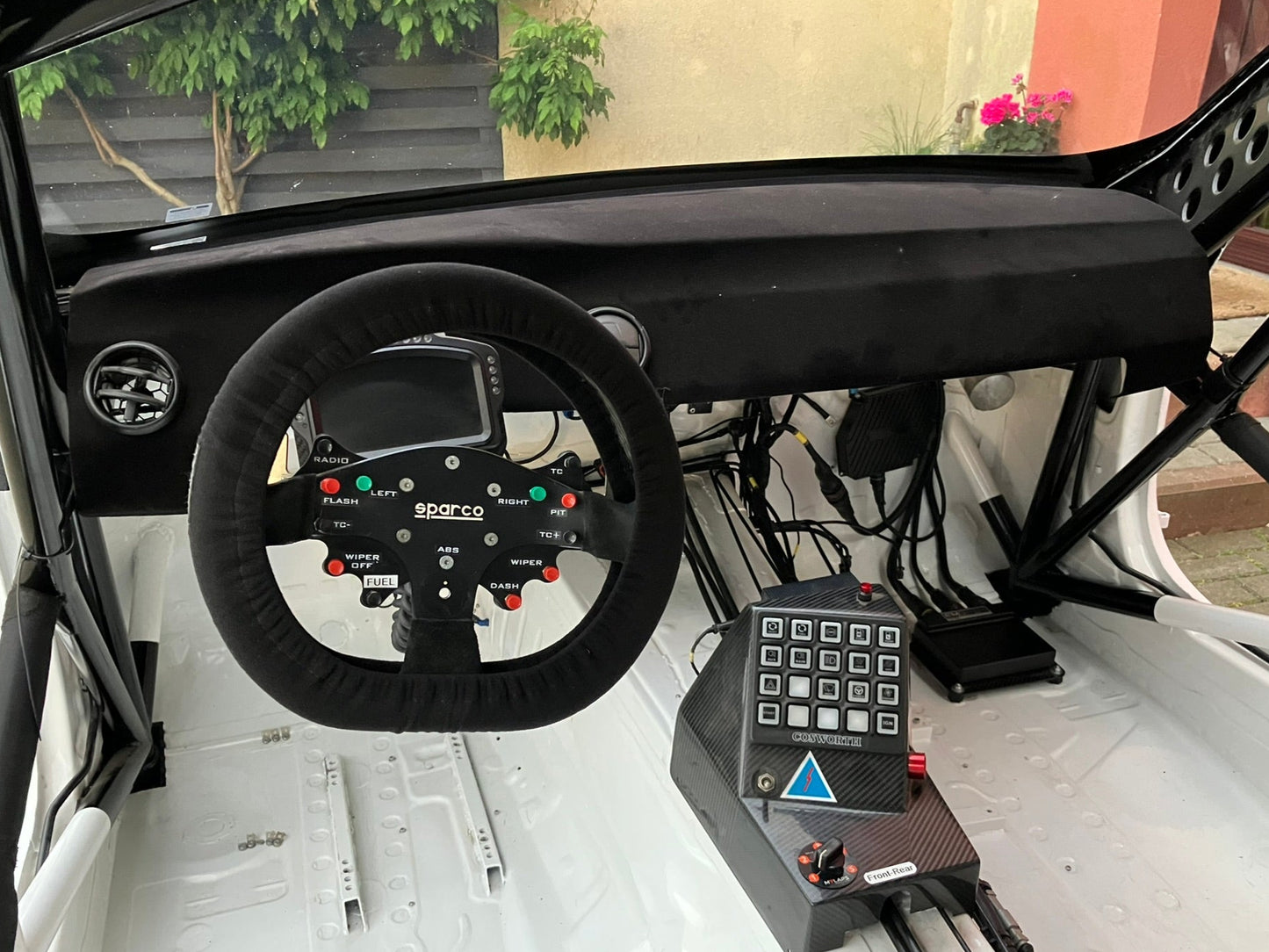 Used. Bmw race dashboard. Carbon fiber/flocked