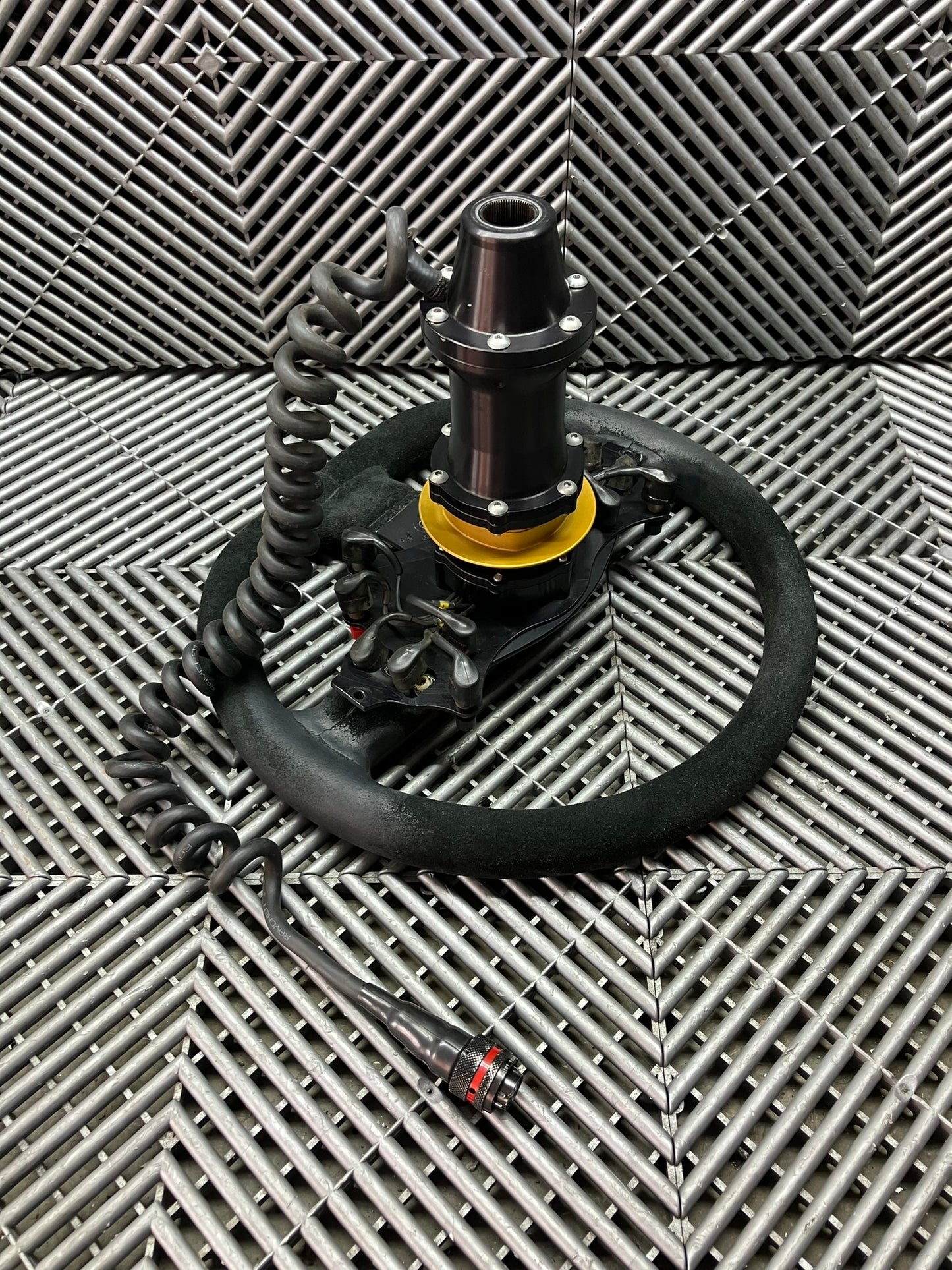 Used. Sparco steering wheel with adapter + wiring + buttons