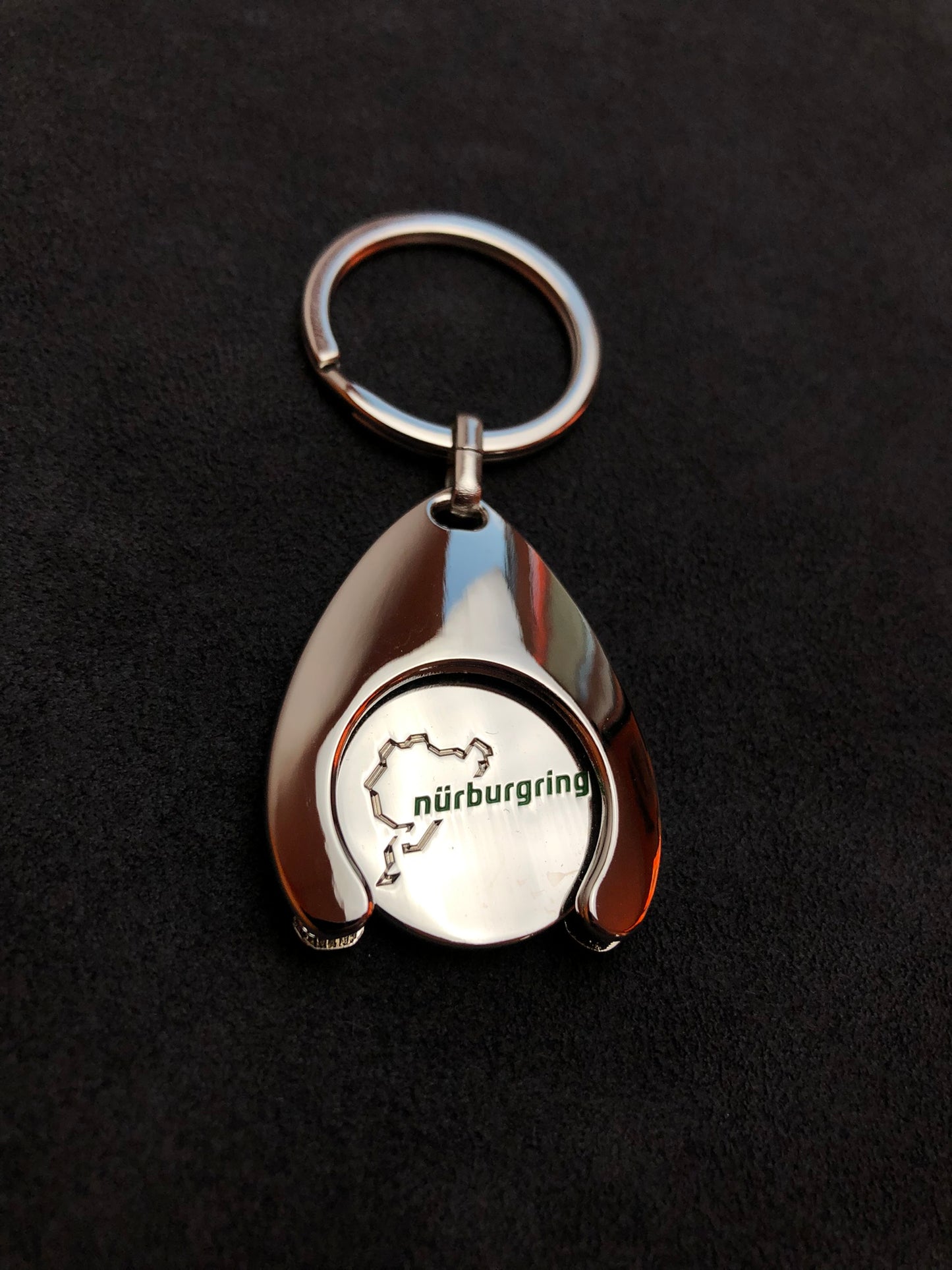 New. "Nürburgring" Key Chain Shopping Trolley Coin.