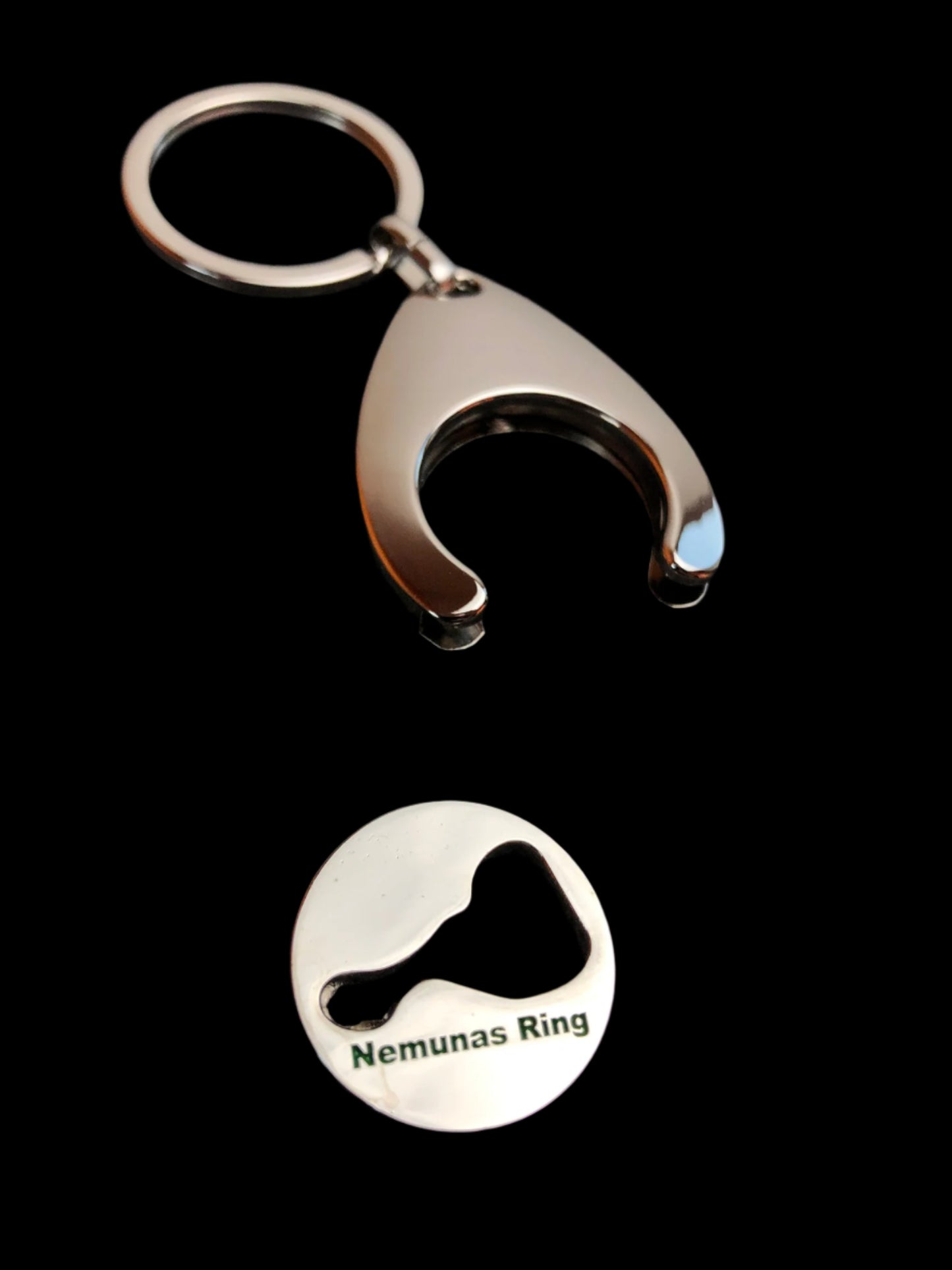 New. "Nemunas Ring" Key Chain Shopping Trolley Coin.