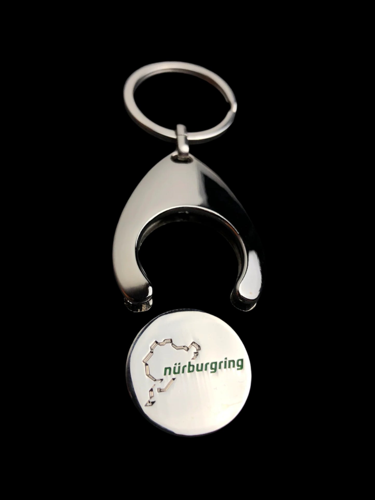 New. "Nürburgring" Key Chain Shopping Trolley Coin.
