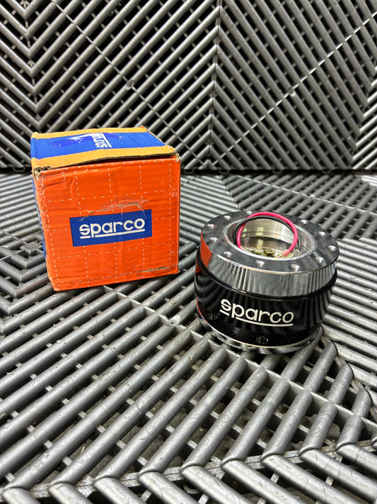 New. Sparco steering wheel quick release adapter kit.