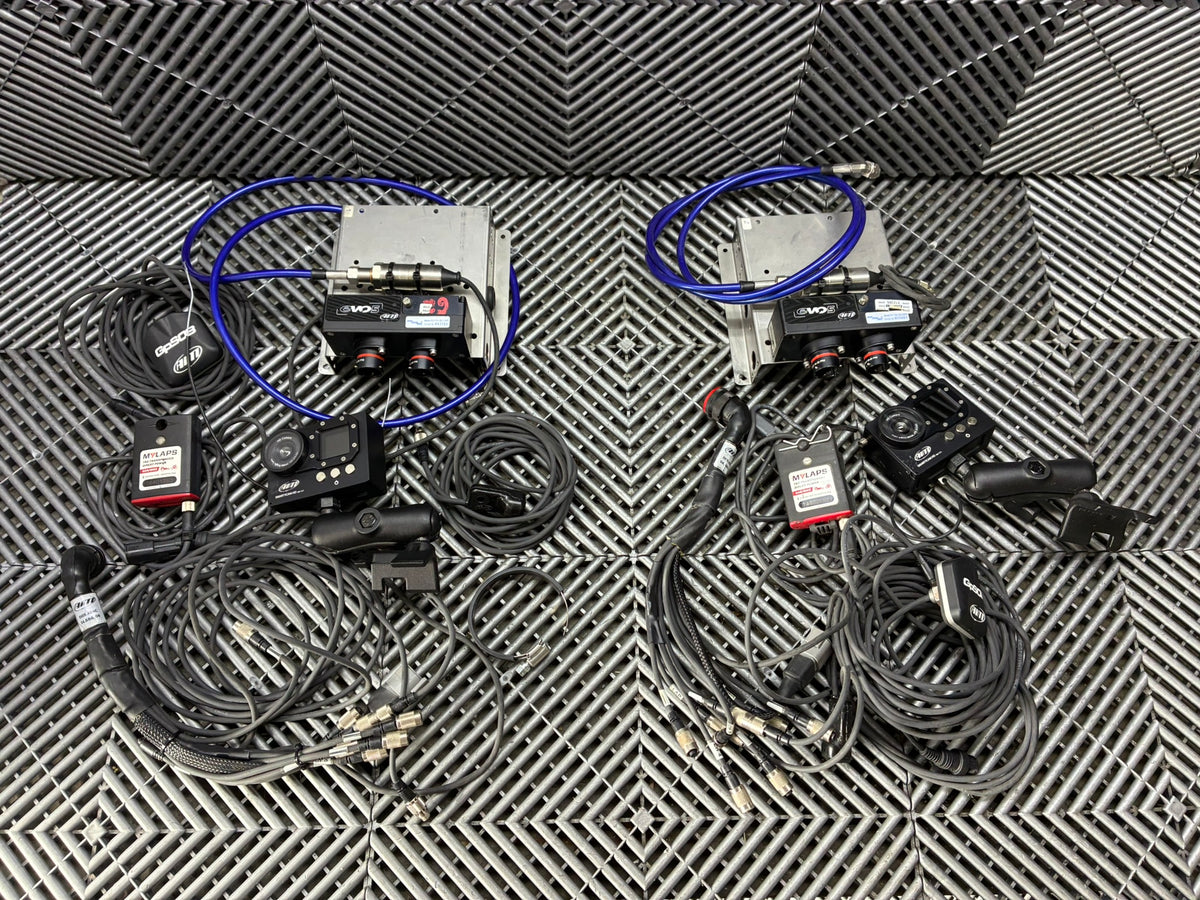 Used. AiM EVO5 motorsport telemetry and video logging kit.