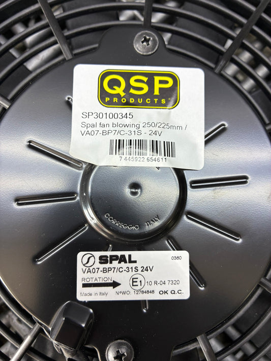 New. SPAL Fan 225mm Blowing Radiator Fan