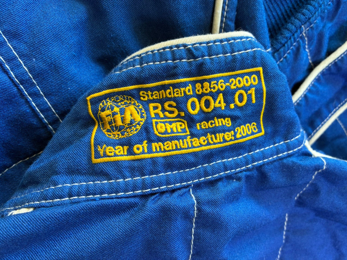 Used. OMP racing suits.