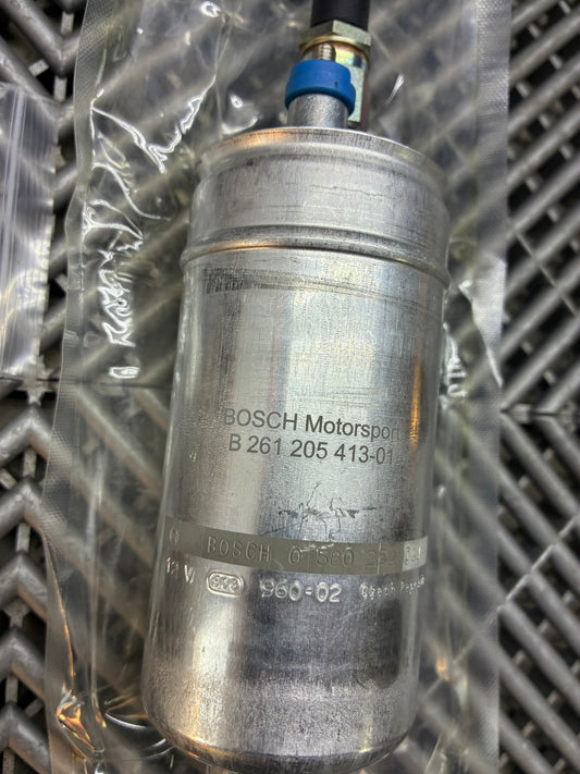 Used. External Bosch motorsport hi flow pump B 261 205 413