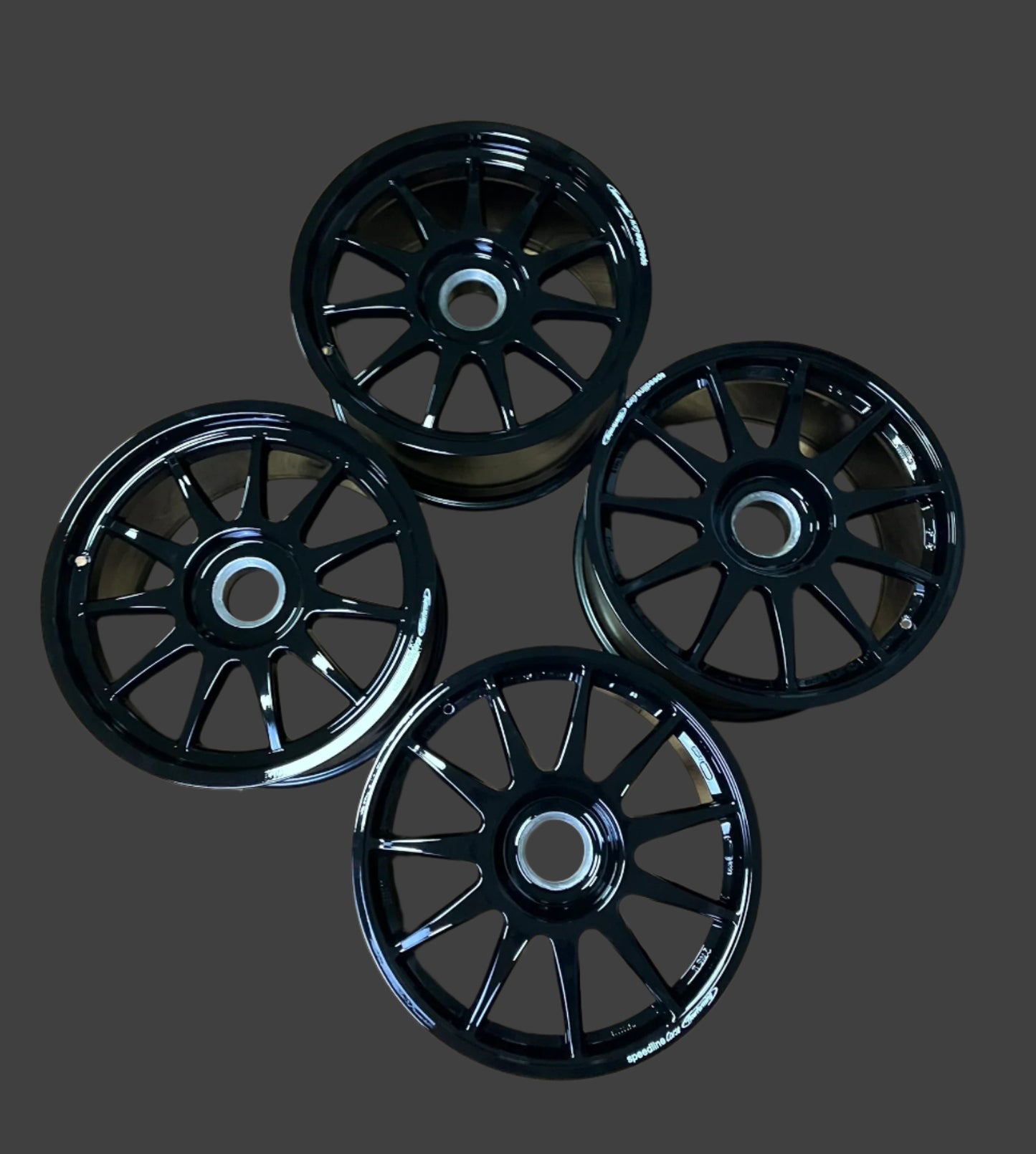 Used. Restored. Set of Lamborghini Huracan supertrofeo EVO Speedline 18-inch rims