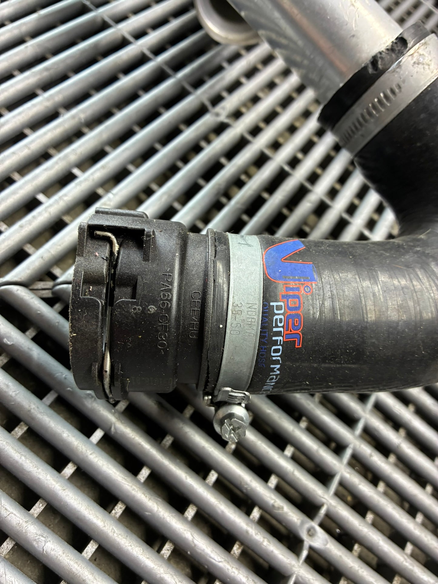 Used. GT3 style angle radiator hosing. Bmw