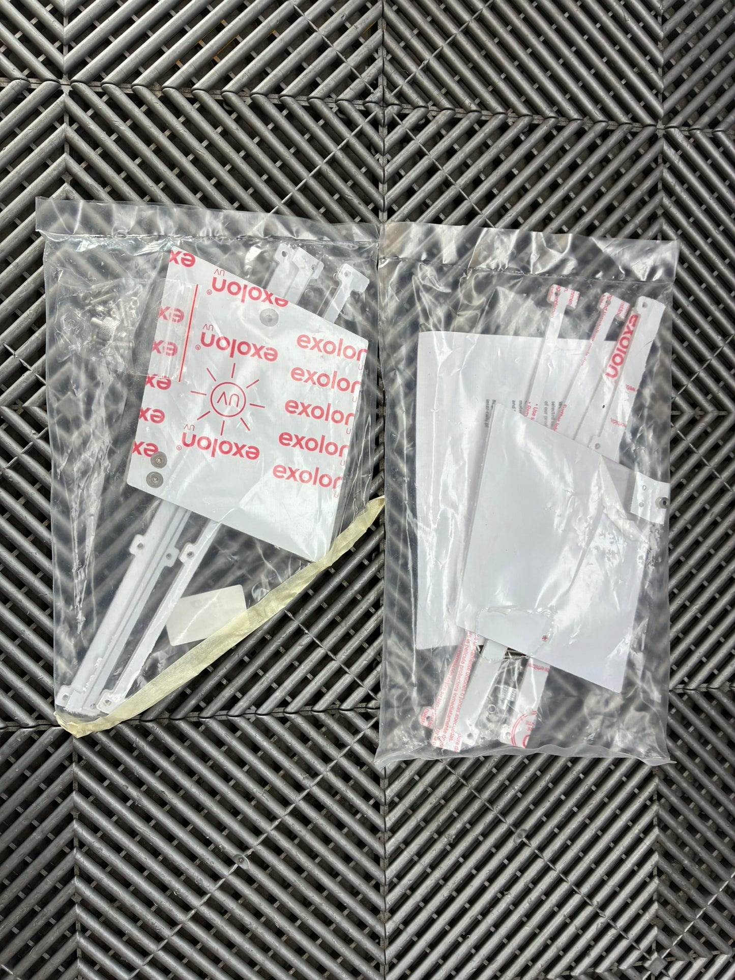 New. Polycarbonate sliding windows set.