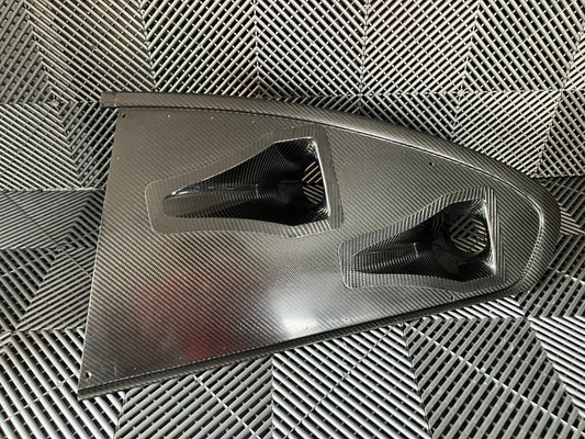 Used. Rear left side dry carbon window cover for Bmw E92 with Nasa Ducts.