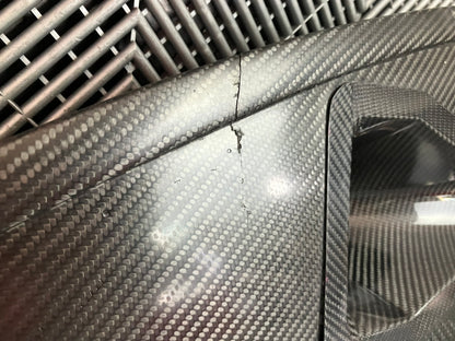 Used. Rear right side dry carbon window cover for Bmw E92 with Nasa Ducts.