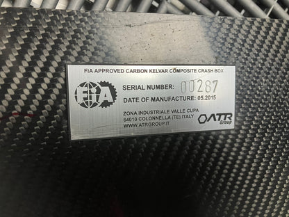 Used. Carbon fiber crash box.  FIA approved. BMW E92.