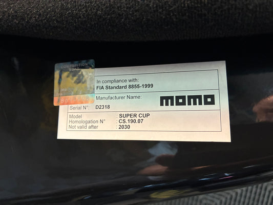 Used. Momo Super cup racing seat. Homo till 2030.