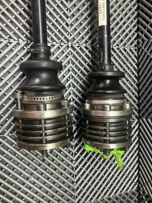 Used. BMW M3 E9X equal length longer axles with ventilation inserts
