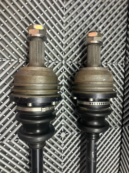 Used. BMW M3 E9X equal length longer axles with ventilation inserts