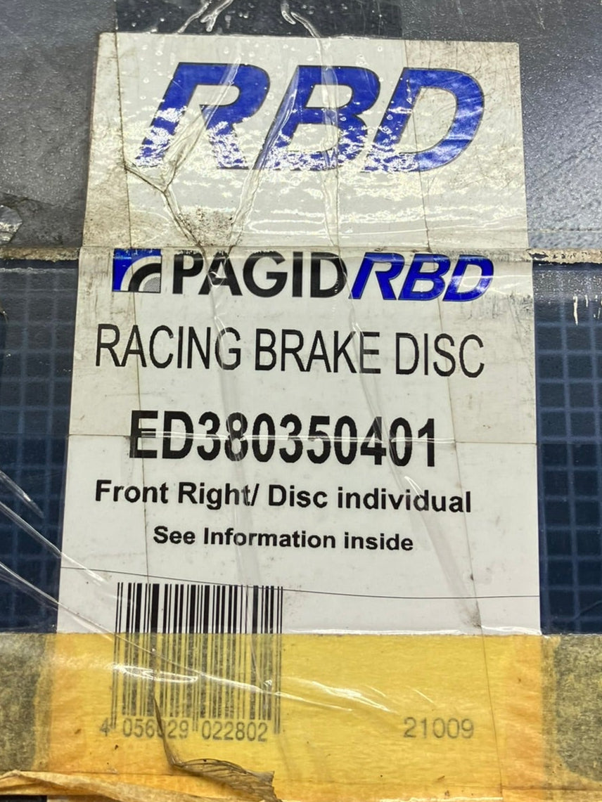 Used. Set of 2 (right+left) Pagid 380x35 brake discs with GT bells