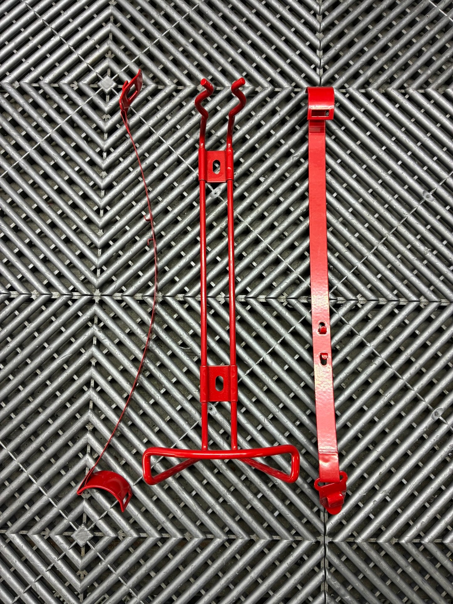New. Fire extinguisher metal mounting plate.