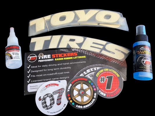 New. Tyre stickers "Toyo Tires" full decall kit.