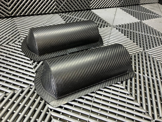 New. Set of 2 Carbon fiber covers.