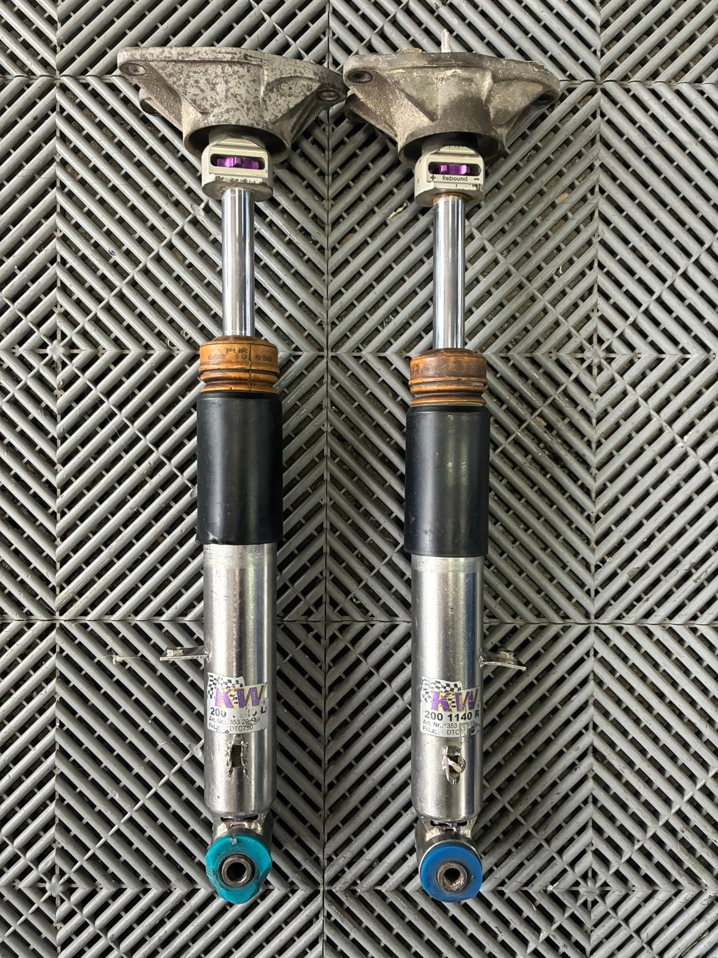 Used. BMW F2x/E9x series rear KV V3 coilovers.