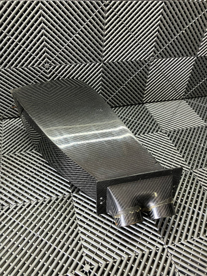Used. Set of front bumper/diffuser air ducts. Carbon fiber