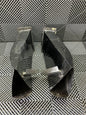 Used. Set of front bumper/diffuser air ducts. Carbon fiber