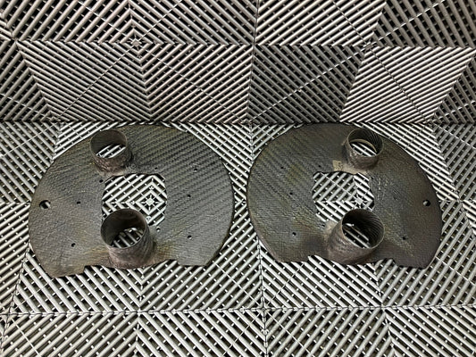 Used. GT cars front brake duct cooling plates. Carbon fiber