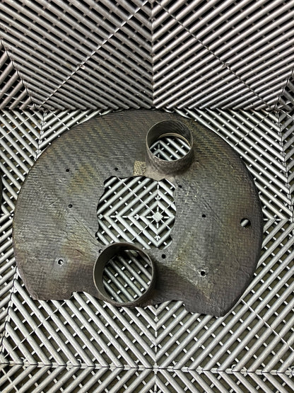 Used. GT cars front brake duct cooling plates. Carbon fiber