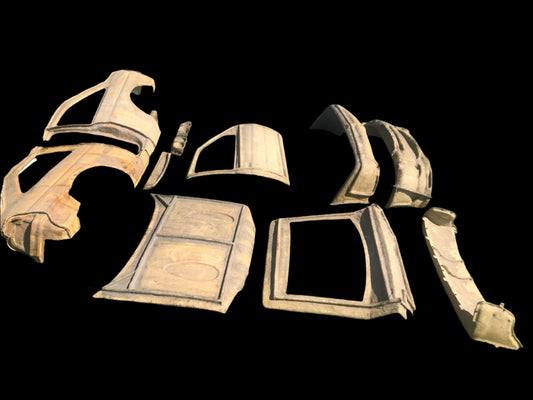Used. Ford Escort Cosworth WRC body kit molds.