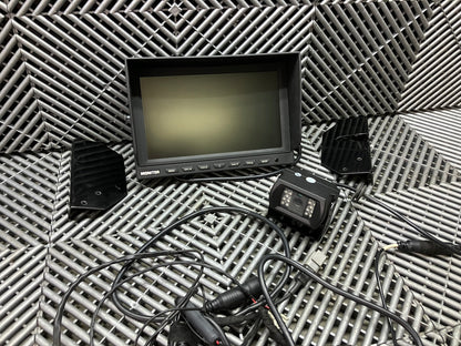 Used. Rear view TFT monitor + back camera + brackets + wires