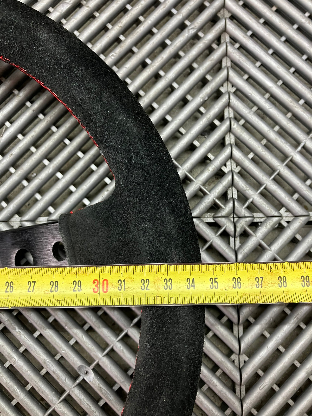 New. RRS Suede steering wheel 350 mm