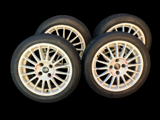 Used. Oz racing superturismo R16 4x108 7j ET16+ Toyo 888 tyres