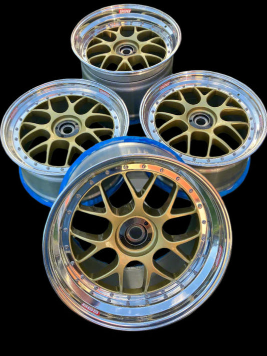 USED restored set of 4x E09 Porsche 997 cup wheels