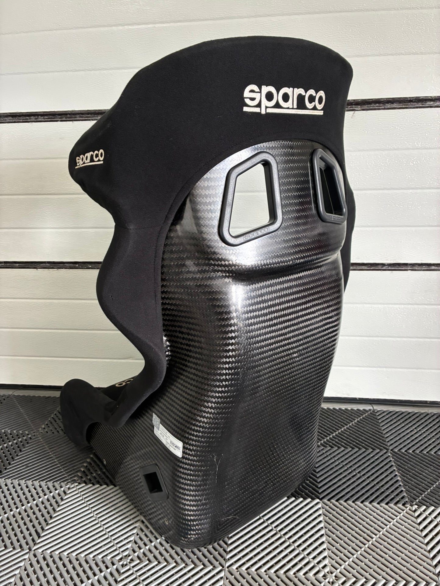 Used. Sparco S-Light Circuit Carbon racing seat.